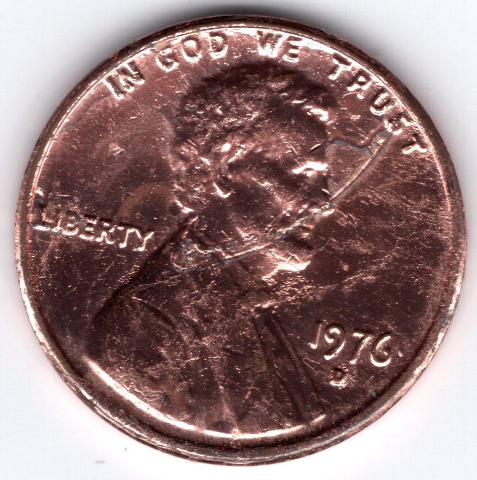 1976-D-1-Cent---Error-Suspected-Die-Cracks-On-Both-Sides.